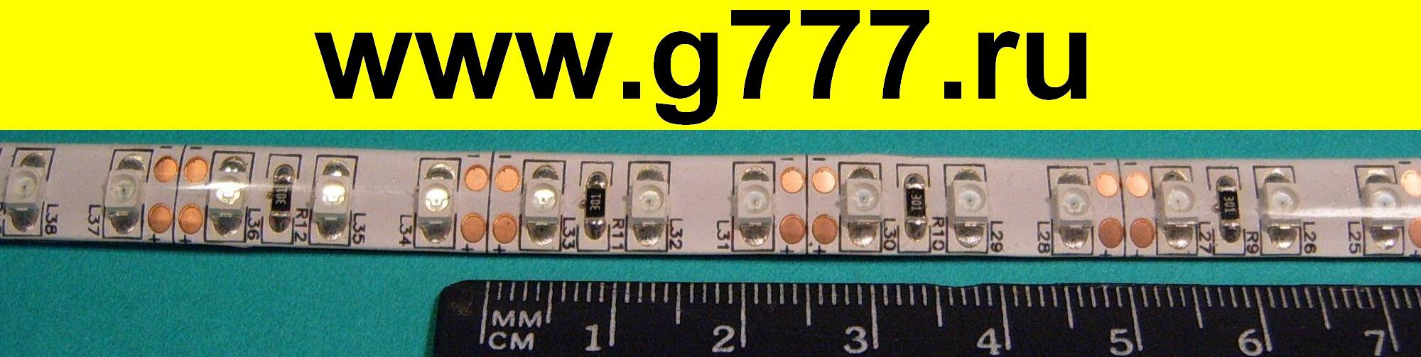 светодиодная лента Светодиодная лента 120 LED 3528 WY 7.0-8.0 Lm/LED IP33