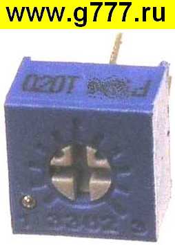 Подстроечный Резистор 1 мом горизонтальный 3362P