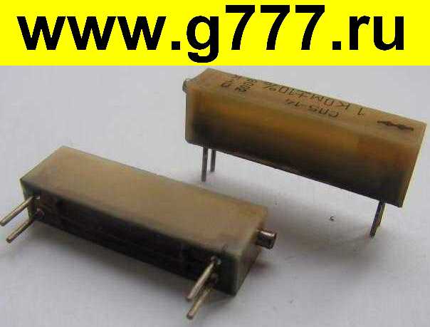 резистор подстроечный резистор Сп5-14 1,0 ком 20пр 5пз. Металл подстроечный