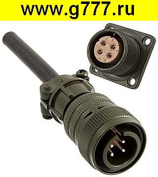 Разъём цилиндрические малогабаритный Разъём Цилиндрический малогабаритный XM16-4pin cable plug + block socket