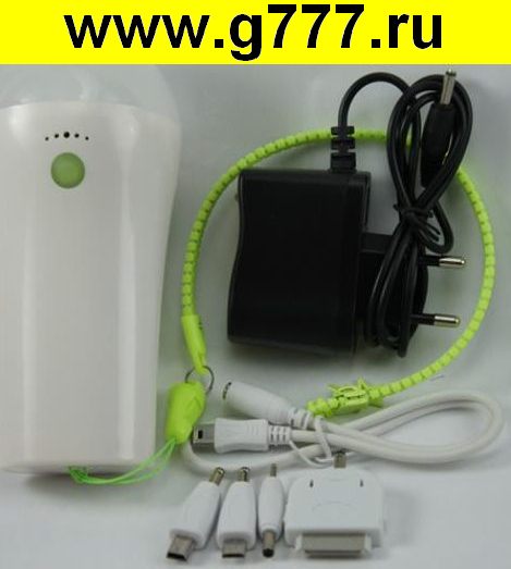 Аккумулятор внешний Аккумулятор Power Bank/фонарик (белый)