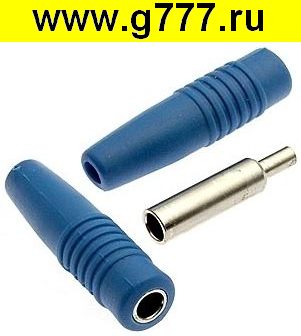 Разъём Разъём Z041 4mm Cable jack BLUE