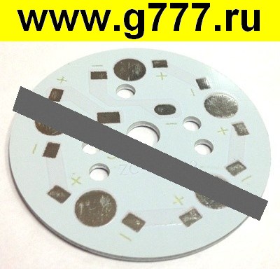 радиатор для светодиода Алюминиевая плата PCB круглая 5 светодиодов d50mm