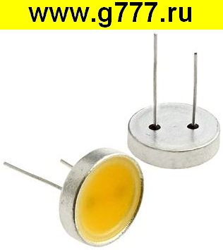 светодиод мощный Светодиод мощный желтый? 100Lm 2800K 1вт 6,6в 100ma T12mm