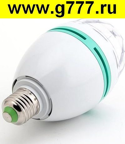 Лампа светодиодная Е27 3вт Лампа светодиодная Е27 Лампа E27 3W RGB 3LED вращающаяся маленькая