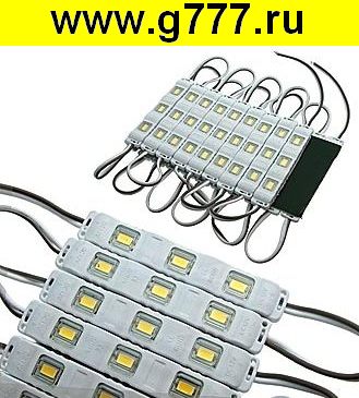 Светодиодный модуль 5730 3LED LENS 12V 0.96W W-W IP65 светодиодный модуль