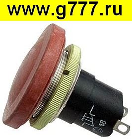 переключатель Кнопочный К2-2П (24-й диаметр металл) переключатель