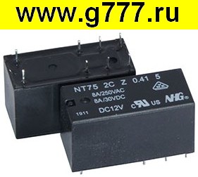 реле Реле NT75-2-C-Z-8-DC12V-0.41-5.0 FORWARD