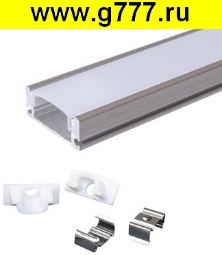 аксессуар для светодиодов Профиль для светодиодной ленты накладной алюминиевый 509-1, 1м