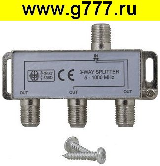 разветвитель (делитель) Антенный делитель (сплиттер, разветвитель) RSTV306F