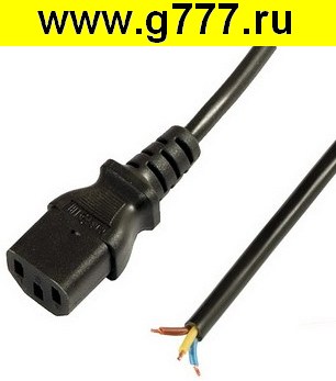 кабель ПВС-ВП C13 3х1.0 3м(ч)