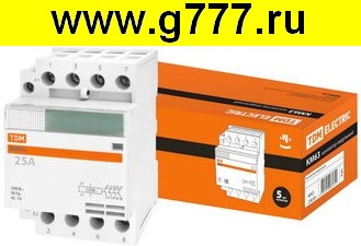 контактор КМ63/4-25 4НО 230В АС