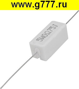 резистор Резистор 0,75 ом 5вт SQP,PRW SQP5 выводной