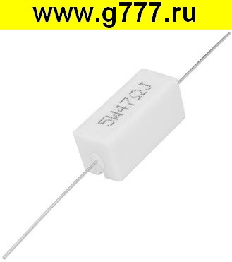 резистор Резистор 47 ом 5вт SQP,PRW SQP5 выводной