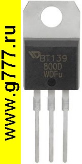 Тиристоры импортные BT139-800D тиристор