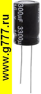 Конденсатор 3300 мкф 16в 13х21 105«C (JWCO) конденсатор электролитический