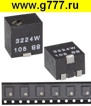 резистор переменный Подстроечный 3224W-1-105 резистор переменный