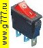 Переключатель клавишный Клавишный 31х14 3pin красный с подсветкой KCD3-101N11CRB выключатель рокерный (Переключатель коромысловый)