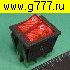 Переключатель клавишный Клавишный 31х25 6pin 2клавиши красный с подсветкой KCD3-201N11CRB выключатель рокерный (Переключатель коромысловый)