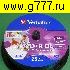 разное Диск VERBATIM DVD+R 8.5 GB (8х,кейкбокс),Double Layer inkjetprint #667