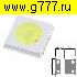 светодиод чипLED 3535 6в (+) 2вт LG для подсветки TV 6-6,8V 800мА 150LM (холод.белый)