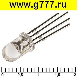 светодиод мощный Светодиод мощный 500-1000mcd 2-3,4в 5 RBG