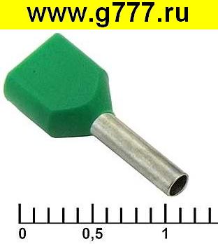 Кабельный наконечник Разъём Наконечник на кабель DTE00708 green (1.2x8mm)