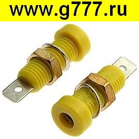 Разъём Разъём Z032 4mm Socket YELLOW