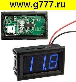 щитовой прибор Щитовой прибор постоянного тока V27T-DL Blue (3.2-30V)