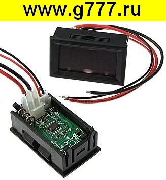 щитовой прибор Щитовой прибор постоянного тока 0-3.0000ADC green (48x29mm)