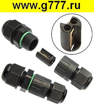 Разъём герметичный Разъём Герметичный SZC-2-M16 (d=4-7mm) IP67 250V/10A