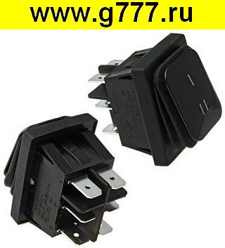 Переключатель клавишный Клавишный переключатель SB090 IP65 on-on 22x30mm