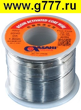 Припой с флюсом Припой 1,0мм Sn60/Pb40 d 250g CF10 ASAHI