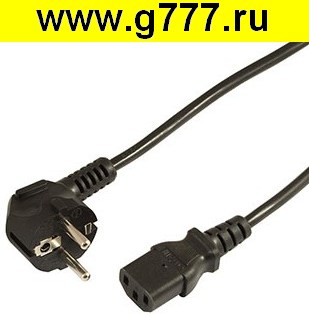 кабель ПВС-АП S22C13 3х0.75 1.8м(ч)