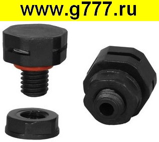 предохранитель Клапан выравнивания давления M8X1.25 PA66 BLACK