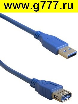 USB-шнур Шнур компьютерный USB3.0 A(m)-USB A(f) Bl 1.8m