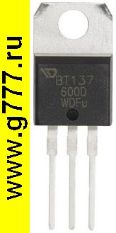 Тиристоры импортные BT137-600D тиристор