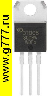 Тиристоры импортные BTB08-800BW тиристор
