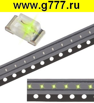 чип светодиод smd LED 0402(1005) XL-1005SYGC чип светодиод