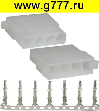 Разъём Питания низковольтный Разъём Питания низковольтный TH-4F pitch 5.08 mm + terminals