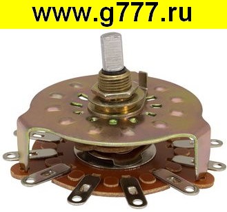 Переключатель галетный Переключатель RBS-3 11W 1P (5A/250VAC) галетный