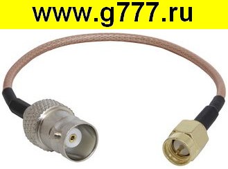 Разъём BNC Разъём BNC-J/SMA-P RG316 15cm Высокочастотный