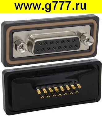 Разъём D-sub Разъём D-sub DB-15F IP67 screw