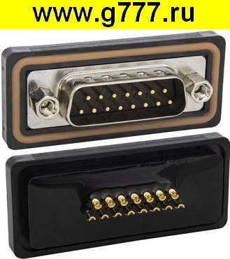 Разъём D-sub Разъём D-sub DB-15M IP67 screw