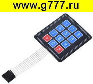 запчасть для бытовой техники Клавиатура KB-12-3x4-MEM