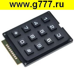 запчасть для бытовой техники Клавиатура KB-12-4x3-ABS