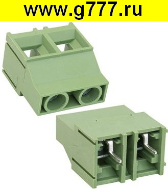 Клеммник на плату Разъём Клеммник RG950-9.5-02P терминальный блок  (колодка на плату для провода под винт)