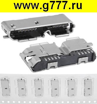 Разъём USB микро Разъём USB-микро B-G3.0-10Pin Usb