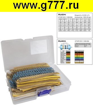 резистор Резистор KIT-MF-025-1-1280-064