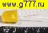 светодиод d=10мм d=10мм желтый 150-250mcd Gembird светодиод